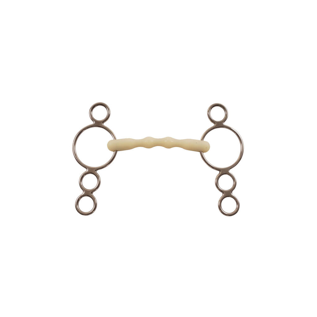 Pessoa mullen full cheek snaffle bit 2 rings happy mouth hb-2450