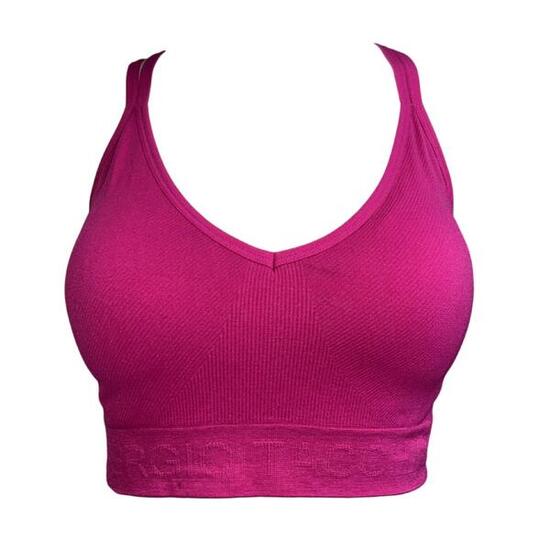 Tacchini Brassière de sport sans coutures Fuchsia L/XL