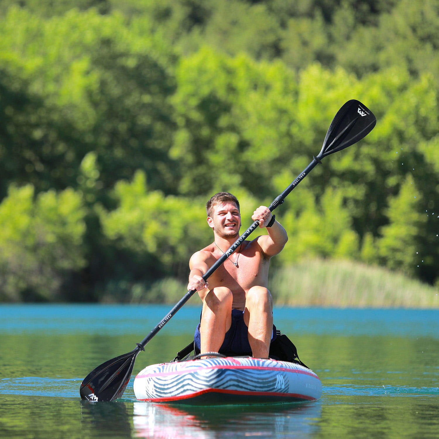 Wiosło Sup 2w1 Dual-Tech Czarne Aqua Marina + Bojka do wiosła Żółta CAMPSUP 7/7