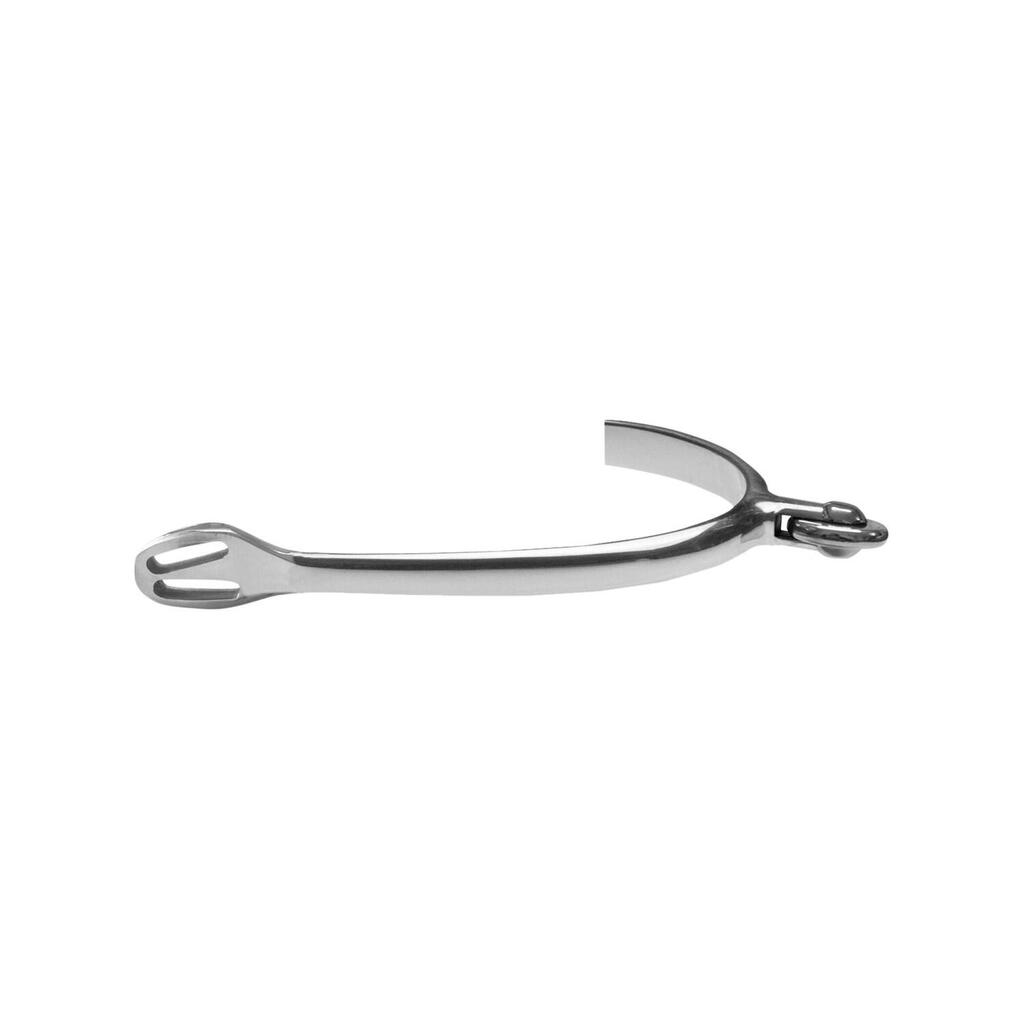 Stainless steel spurs with smooth horizontal wheel