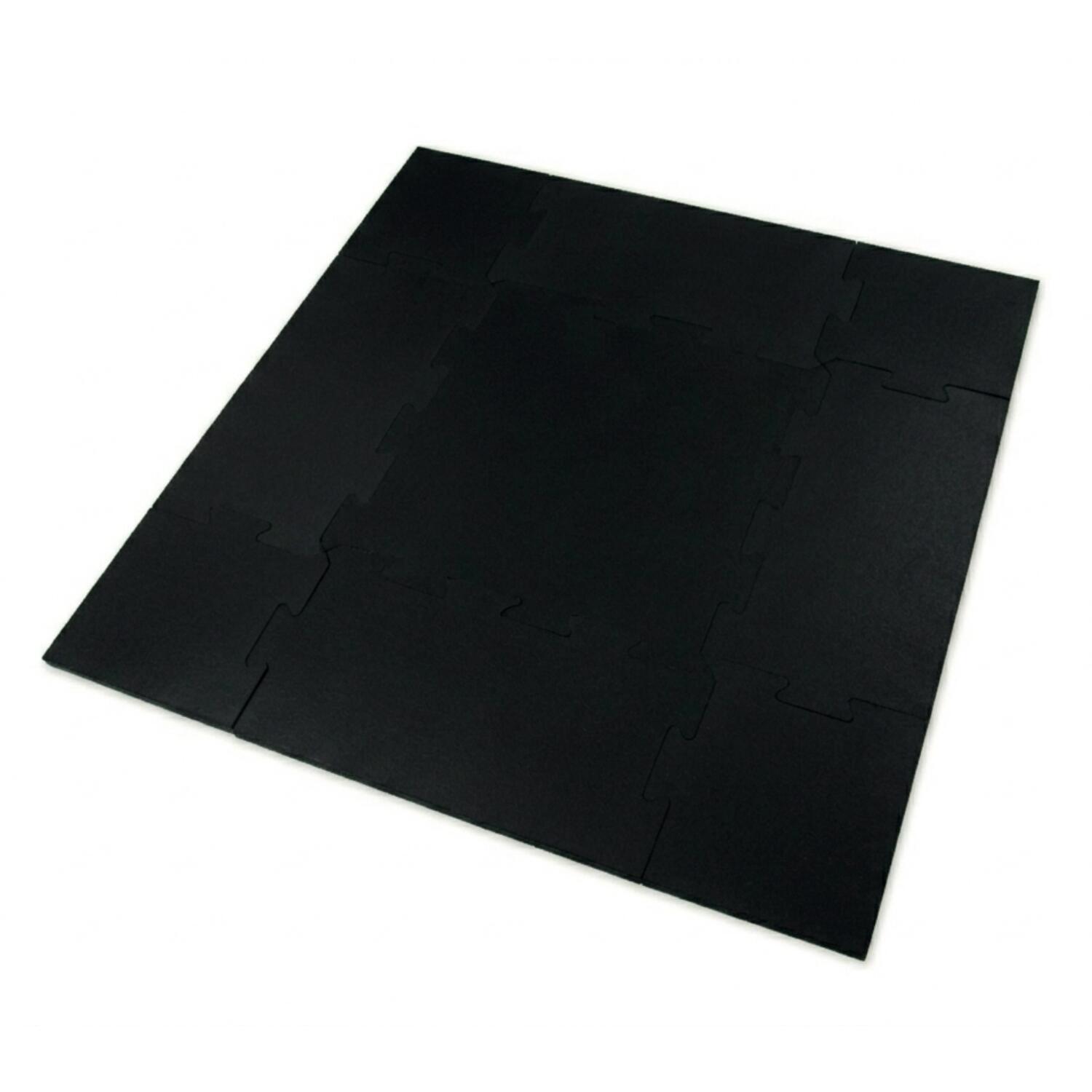 Kit suelo gimnasio 4 m² 8 mm tipo puzzle negro LESTARE 2/4