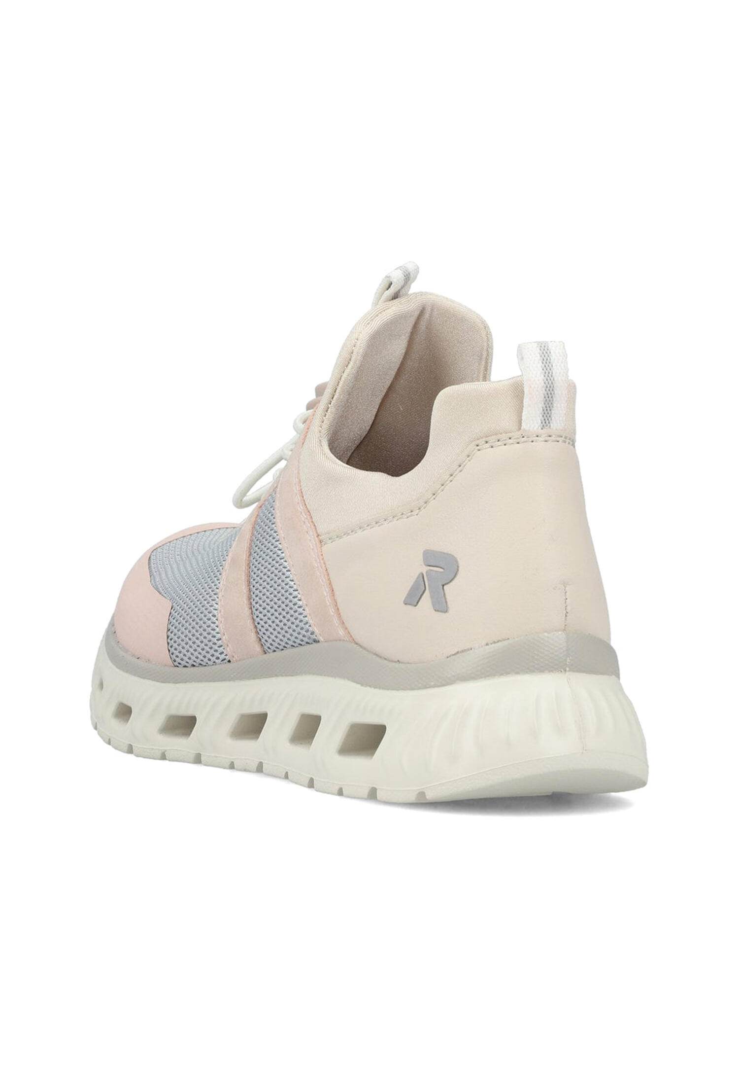 Rieker Damen Sneaker Low Sneaker Freizeit bequem Memory-Foam M6061-91 Rose 3/5