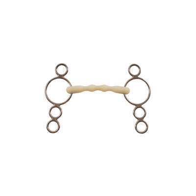 Pessoa mullen bustrens dubbelgebroken bit 2 ringen happy mouth hb-2450