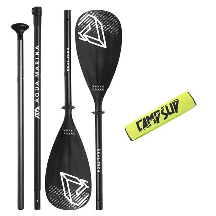 Wiosło Sup 2w1 Dual-Tech Czarne Aqua Marina + Bojka do wiosła Zielona CAMPSUP