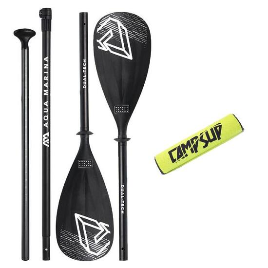Wiosło Sup 2w1 Dual-Tech Czarne Aqua Marina + Bojka do wiosła Zielona CAMPSUP