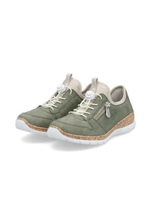 Rieker Damen Slipper Sneaker Slipper Komfort MemoSoft N42G0-52 Green