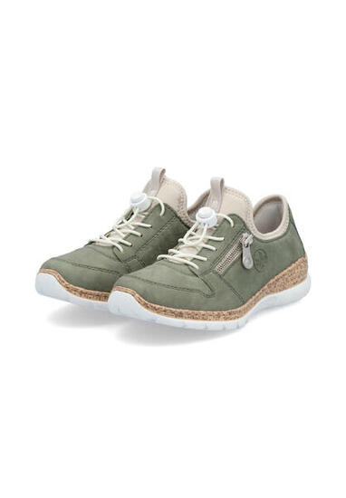 Rieker Damen Slipper Sneaker Slipper Komfort MemoSoft N42G0-52 Green