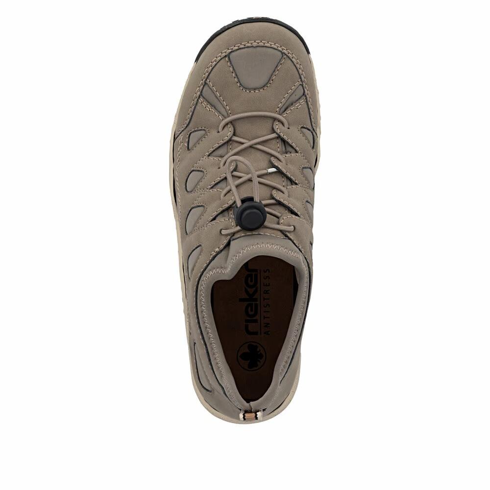 Rieker Damen Slipper Halbschuh bequem L0551-64 Beige 2/5