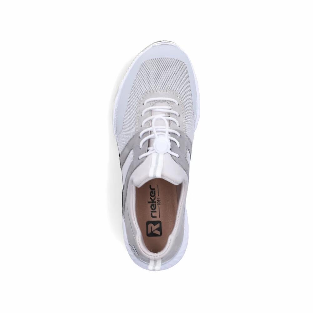 Rieker Damen Sneaker Low Sneaker Freizeit bequem Memory-Foam M6061-40 Grau 2/5