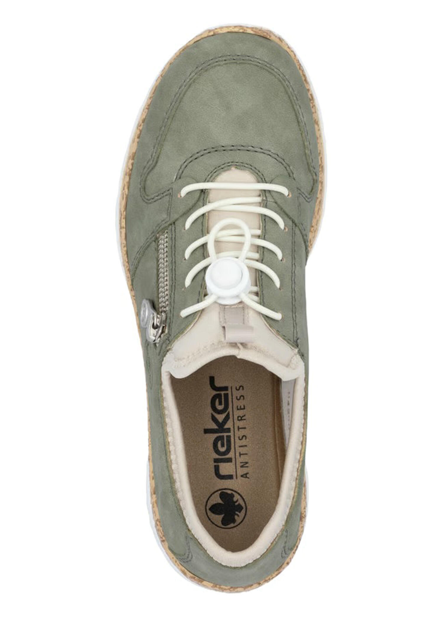 Rieker Damen Slipper  Sneaker Slipper Komfort  MemoSoft N42G0-52 Green 4/5