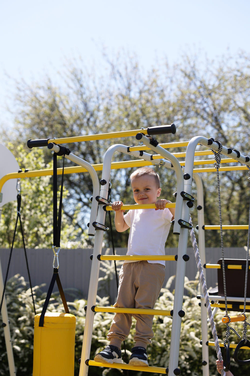 Struttura da arrampicata da giardino Parco fitness e gioco 3/7