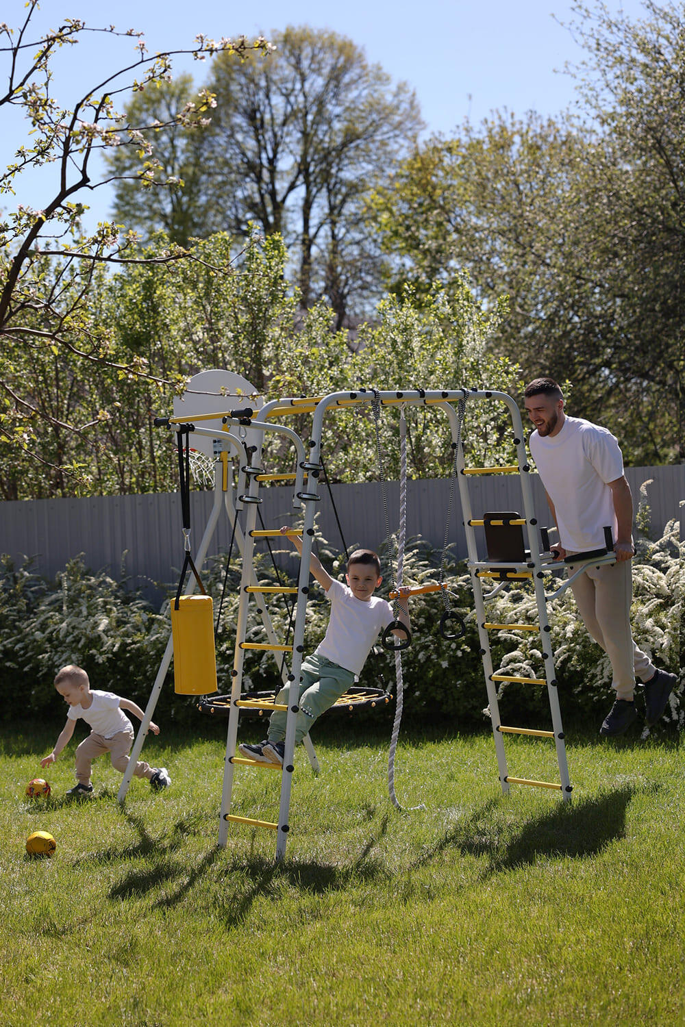 Struttura da arrampicata da giardino Parco fitness e gioco 4/7