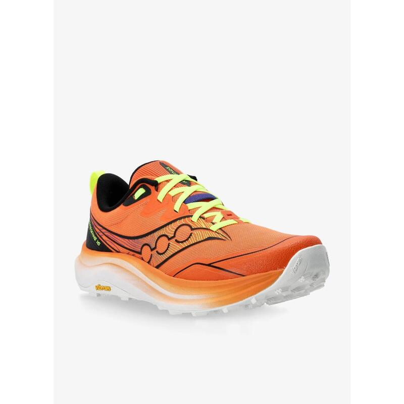 Pantofi alergare trail Saucony Peregrine 16 - portocaliu Fire | grip Vibram