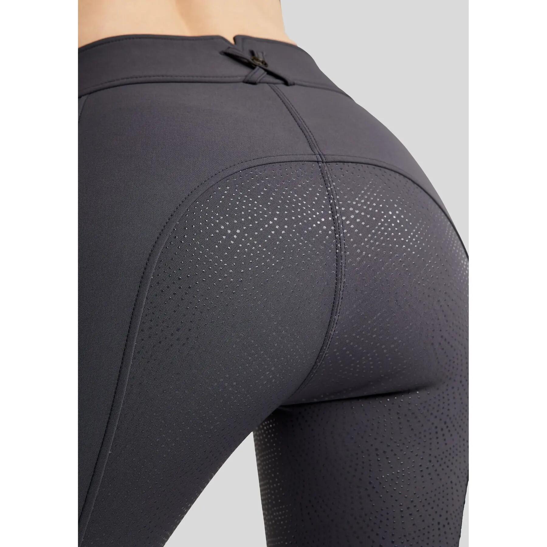 Pantalones de equitación con agarre total y bolsillos para teléfonos mujer Monta 5/5