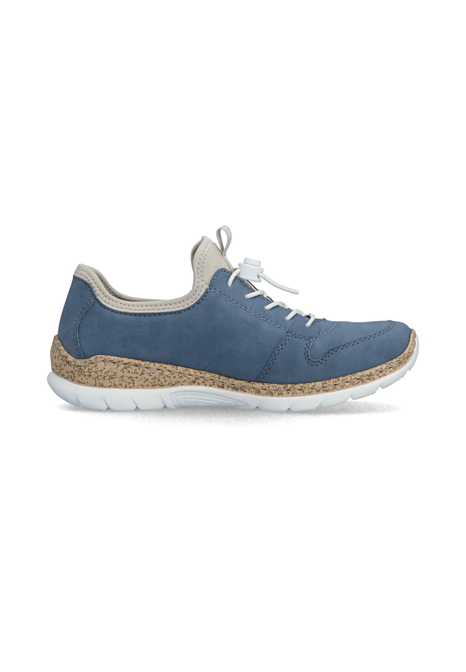 Rieker Damen Slipper  Sneaker Slipper Komfort  MemoSoft N42G0-14 Blue 2/5