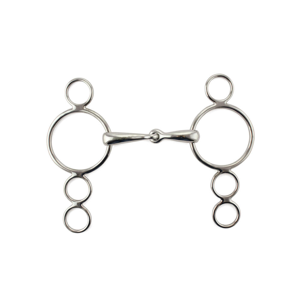 Pessoa pony bit double jointed with stainless steel