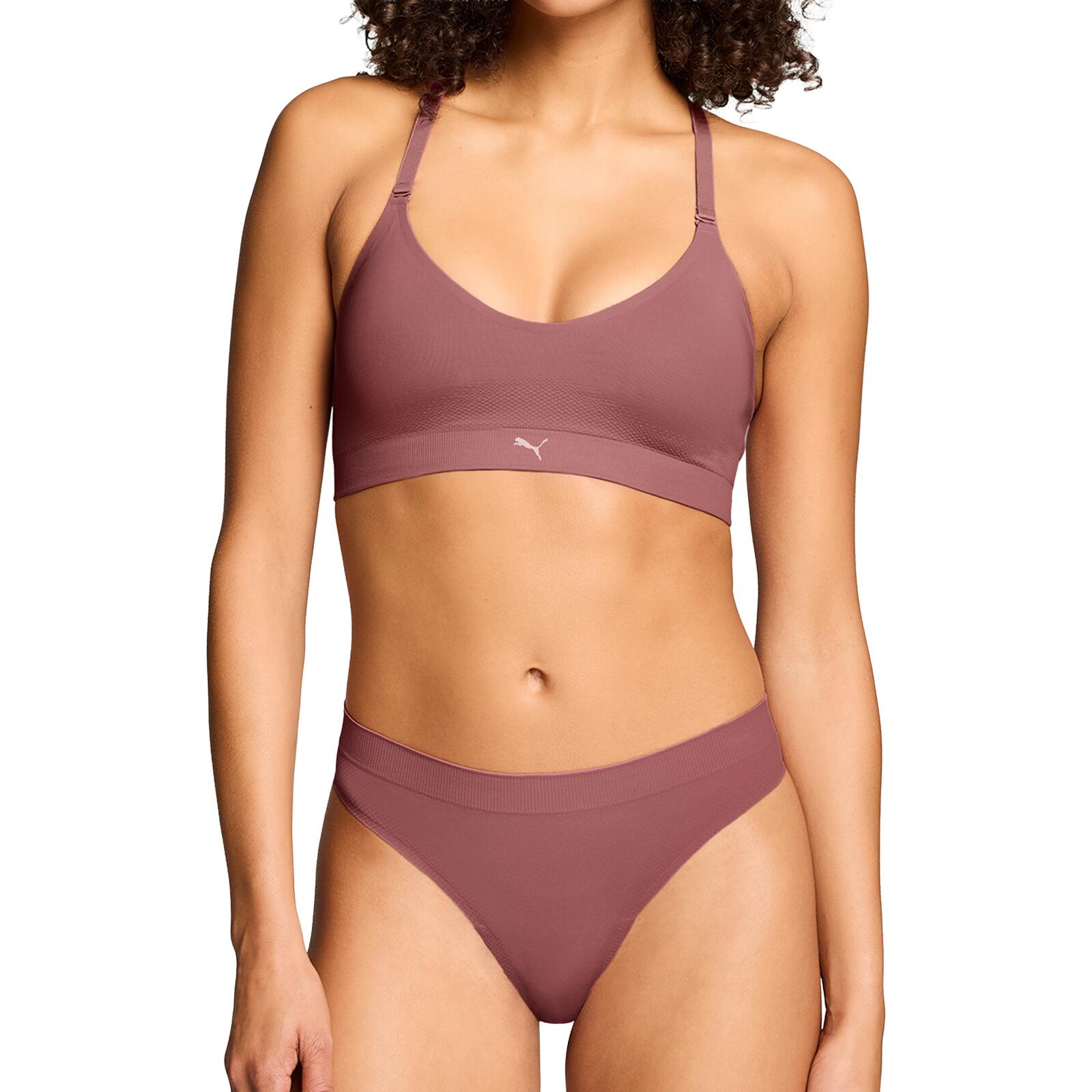 Sport Bustier atmungsaktiv elastisch nahtarm Damen - 3D Knit Sport Triangle Top 4/5