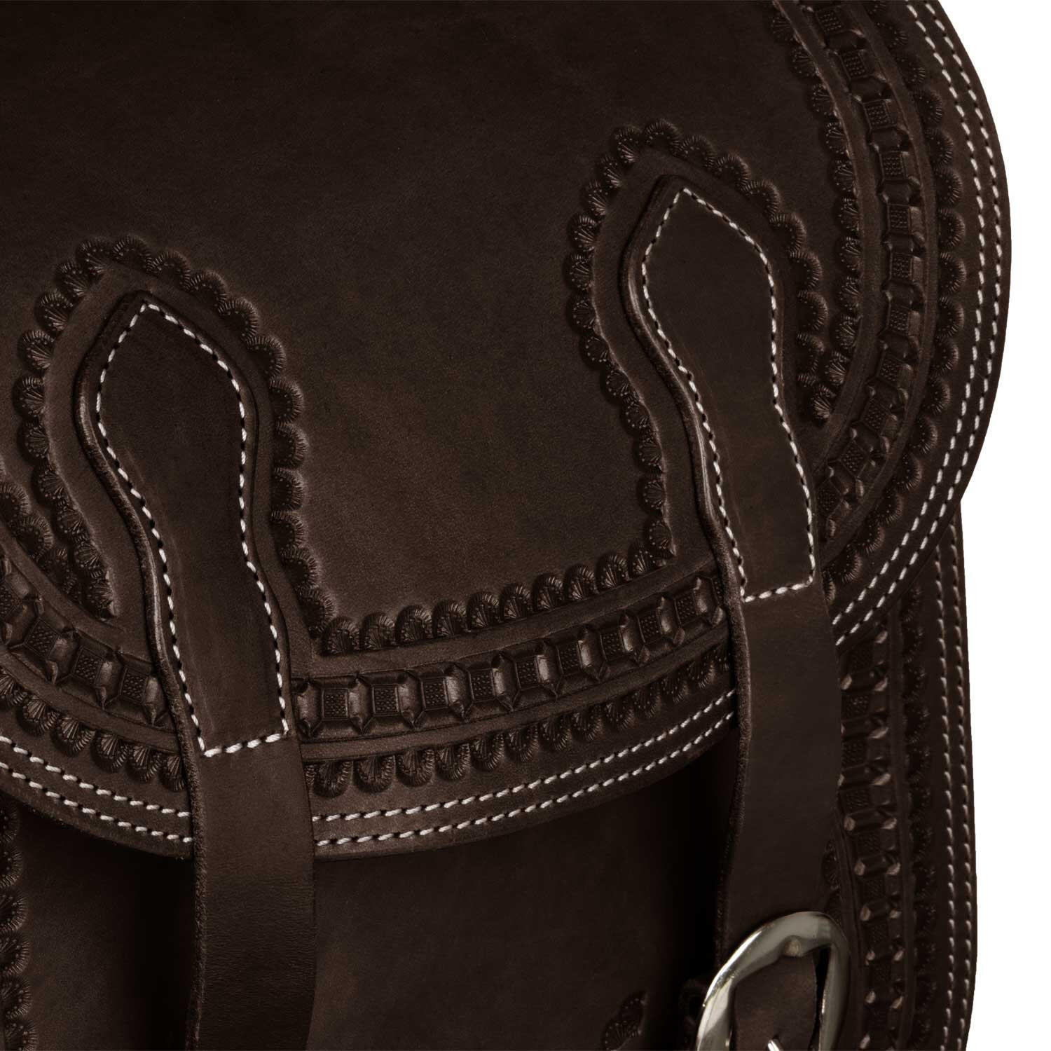 Carimbo de fronteira para bisaccia modelo handtooled 5/7