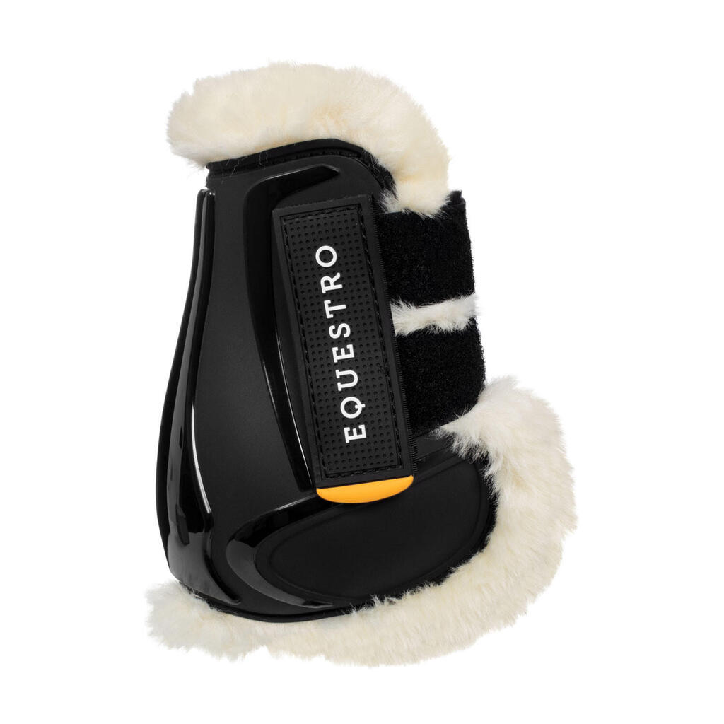 Tpu fetlock boots with synthetic sheepskin
