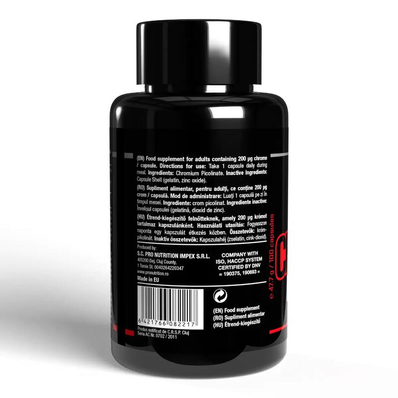 Supliment alimentar, Chromium Picolinate, 100 capsule