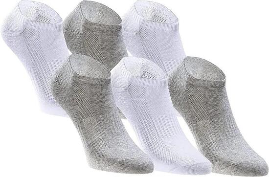 Calzini Tastic Confezione regalo da 6 pezzi Bianco-grigio Mix 35-38