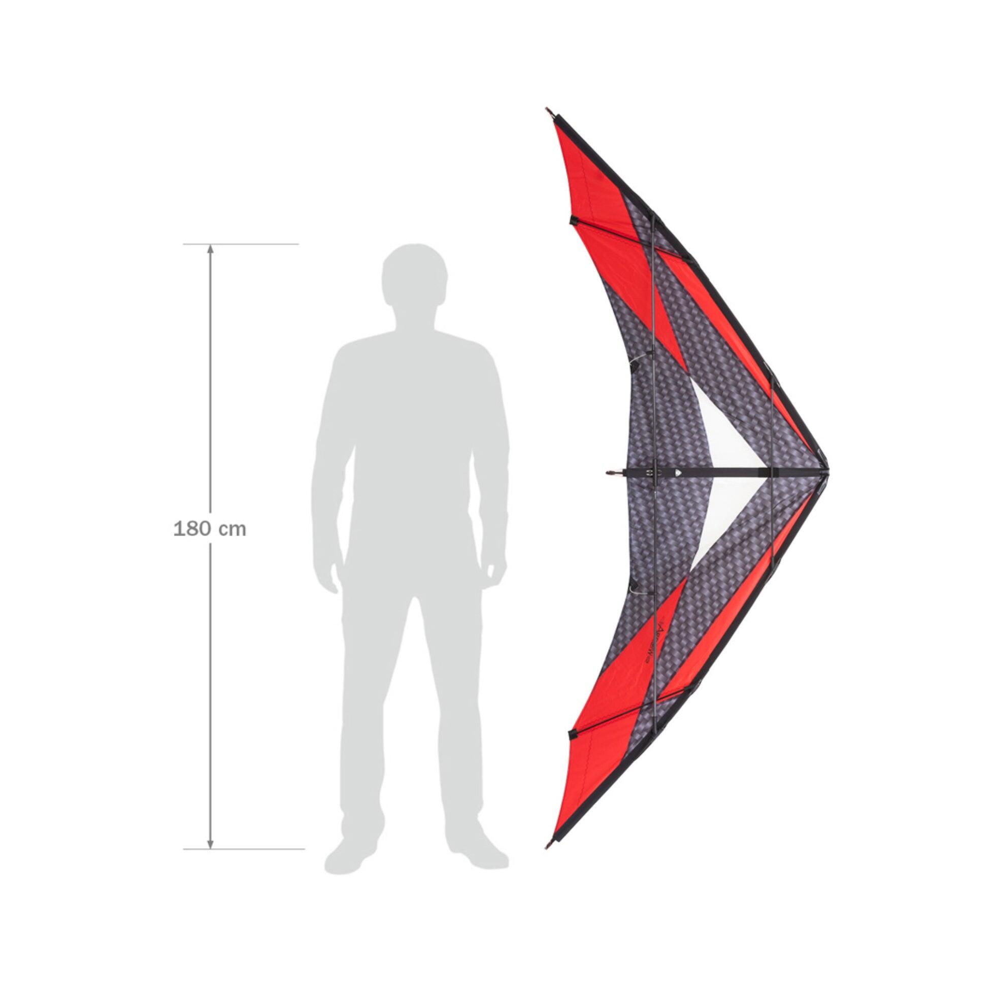 Lenkdrachen HQ Arrow L Inferno 117493 Rot 220 x 84 cm 4/5