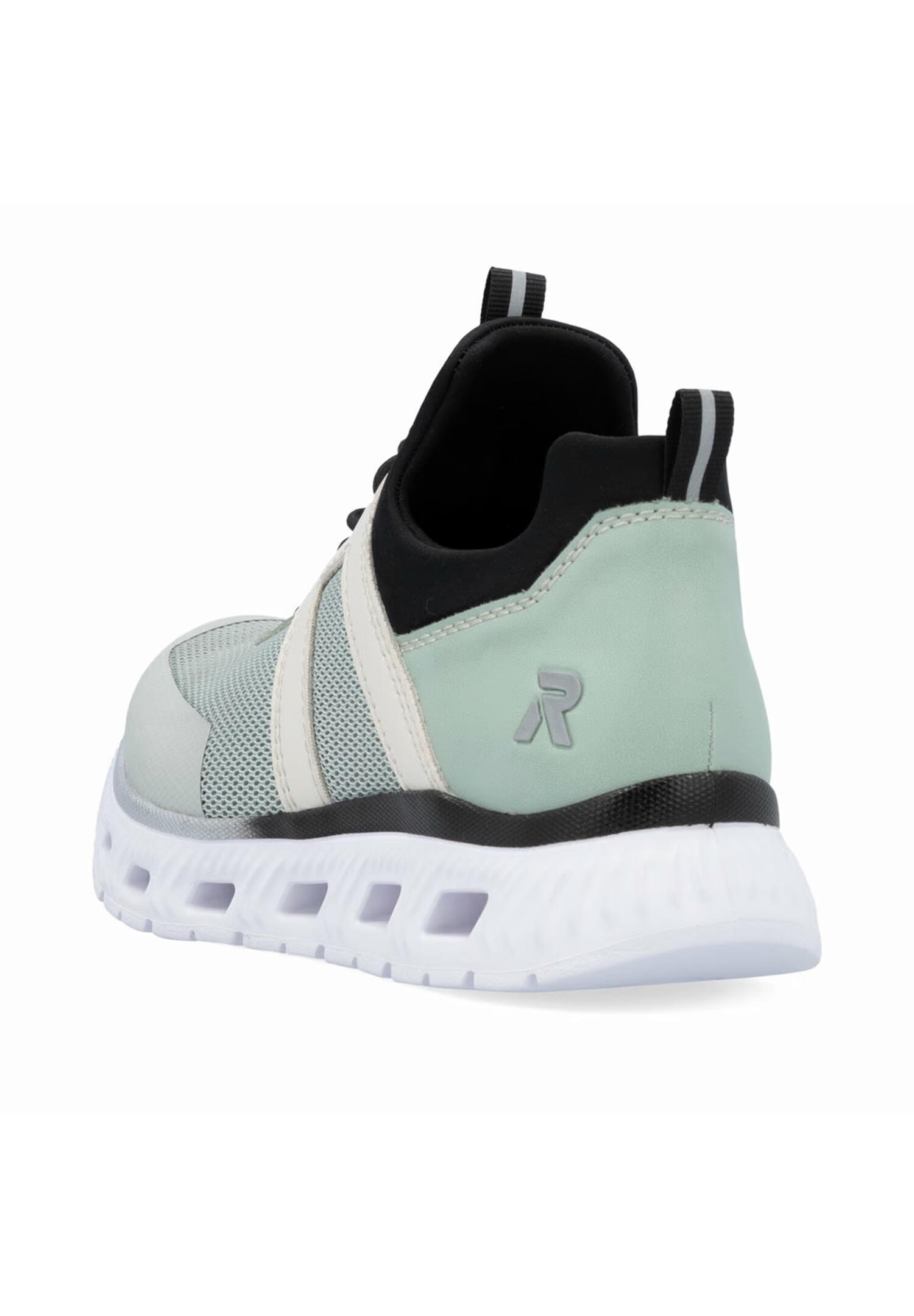 Rieker Damen Sneaker Low Sneaker Freizeit bequem Memory-Foam M6061-52 Grün Kombi 2/5