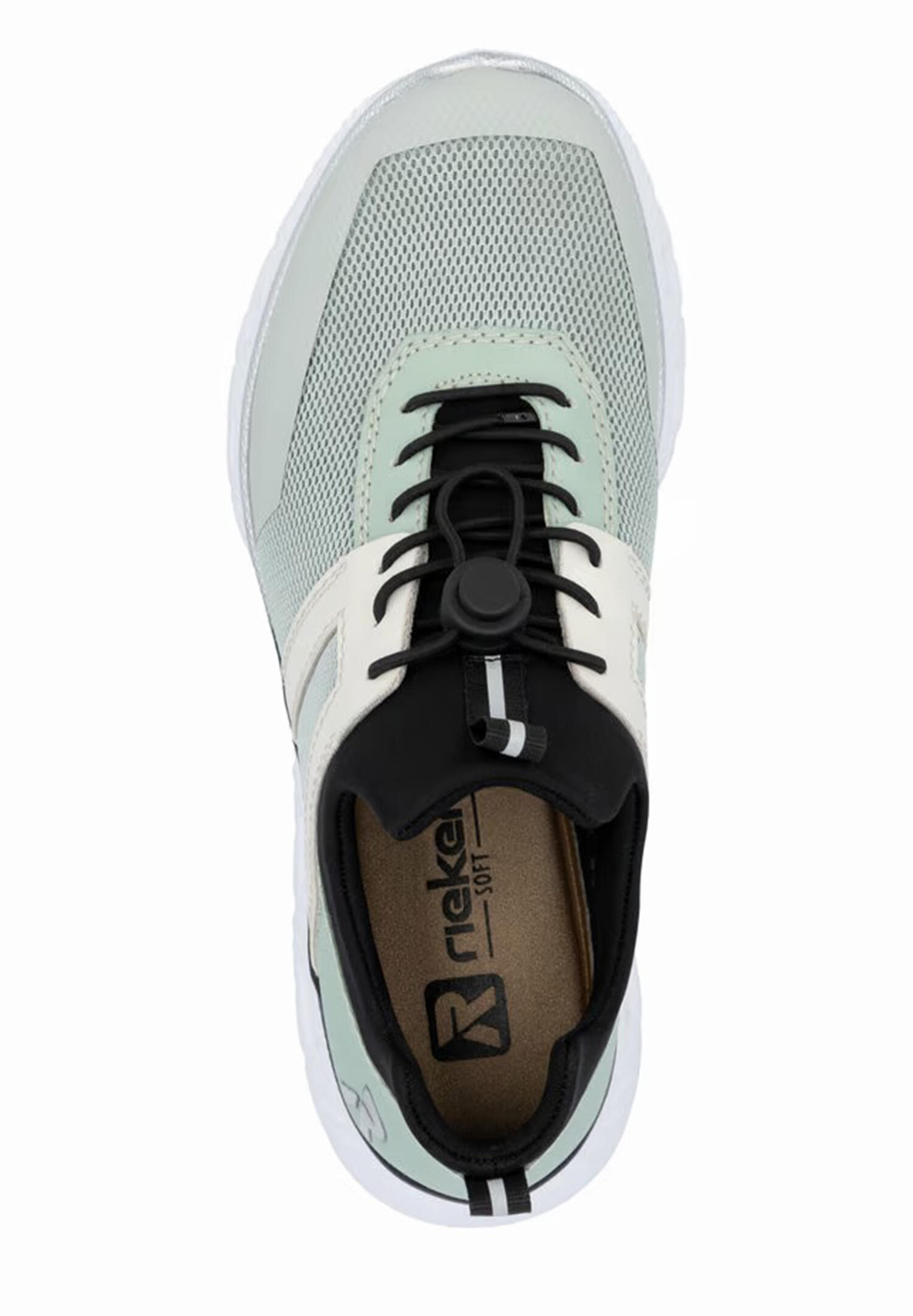 Rieker Damen Sneaker Low Sneaker Freizeit bequem Memory-Foam M6061-52 Grün Kombi 5/5