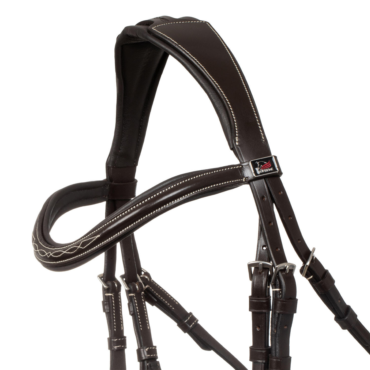 Briglia messicana con nasalina anatomica e curva 4/7