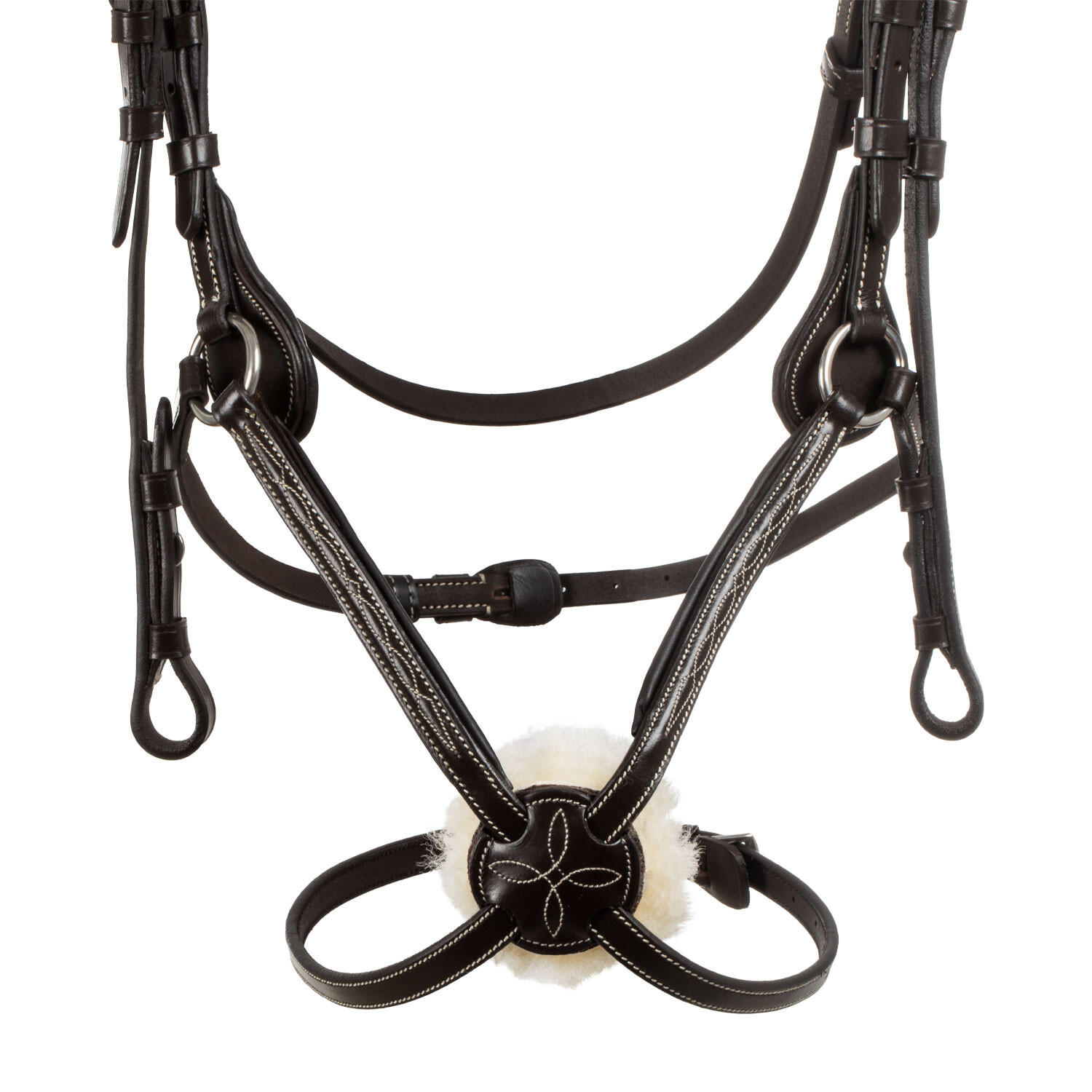 Briglia messicana con nasalina anatomica e curva 6/7