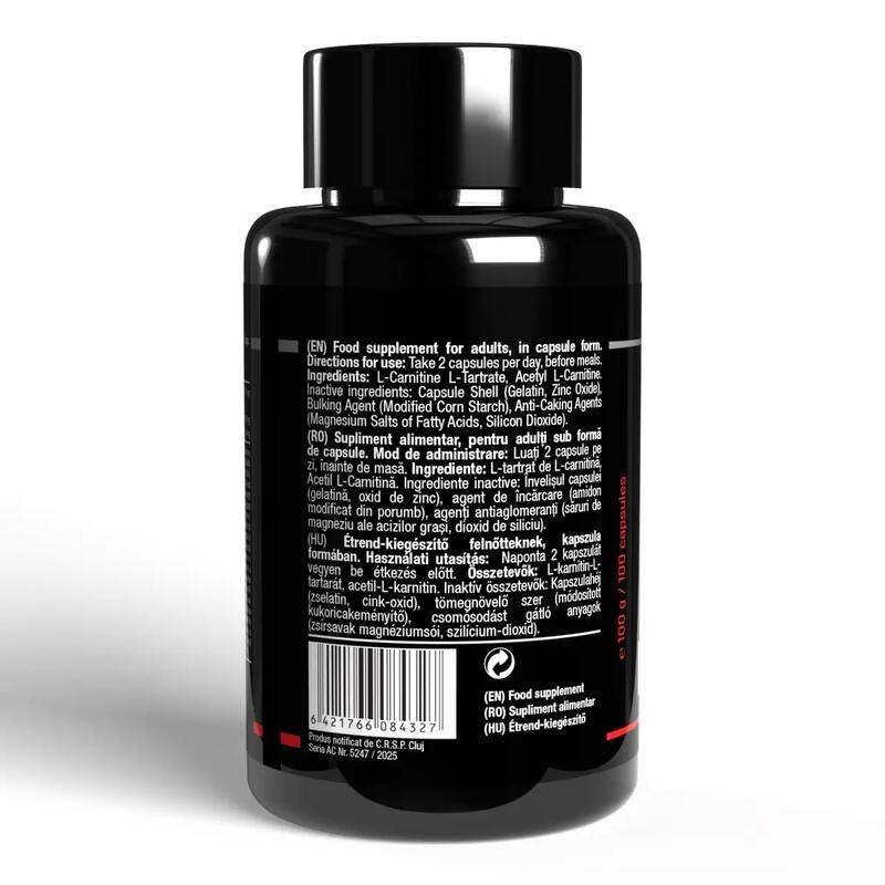 Supliment alimentar, ALC L-Carnitine, 100 capsule
