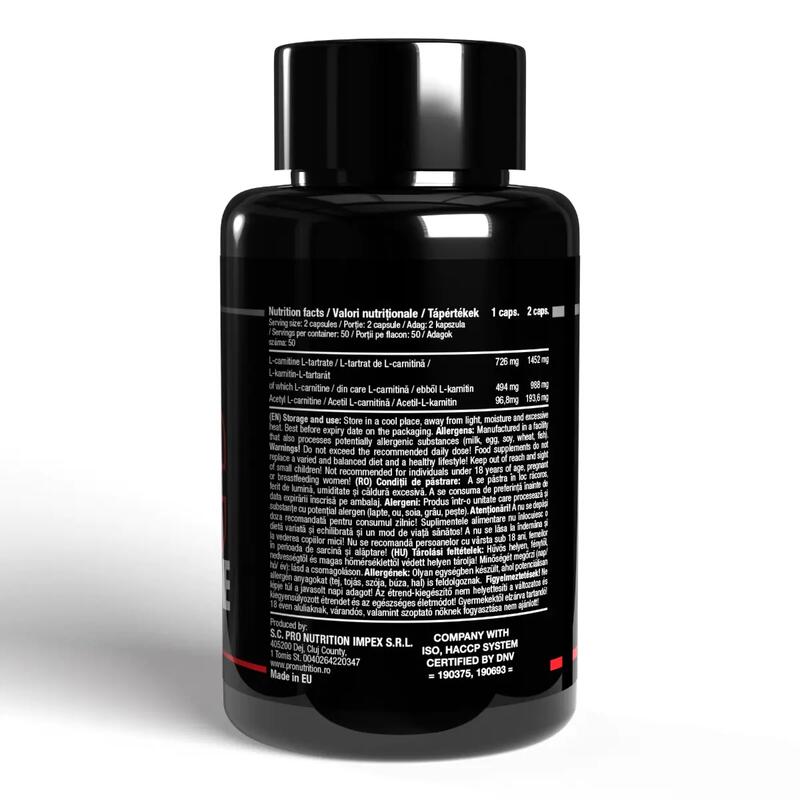 Supliment alimentar, ALC L-Carnitine, 100 capsule