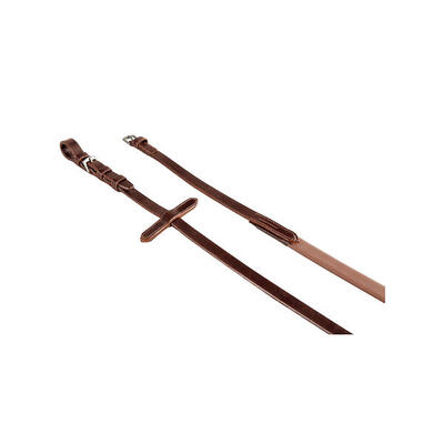 Lederen en gladde rubberen teugels