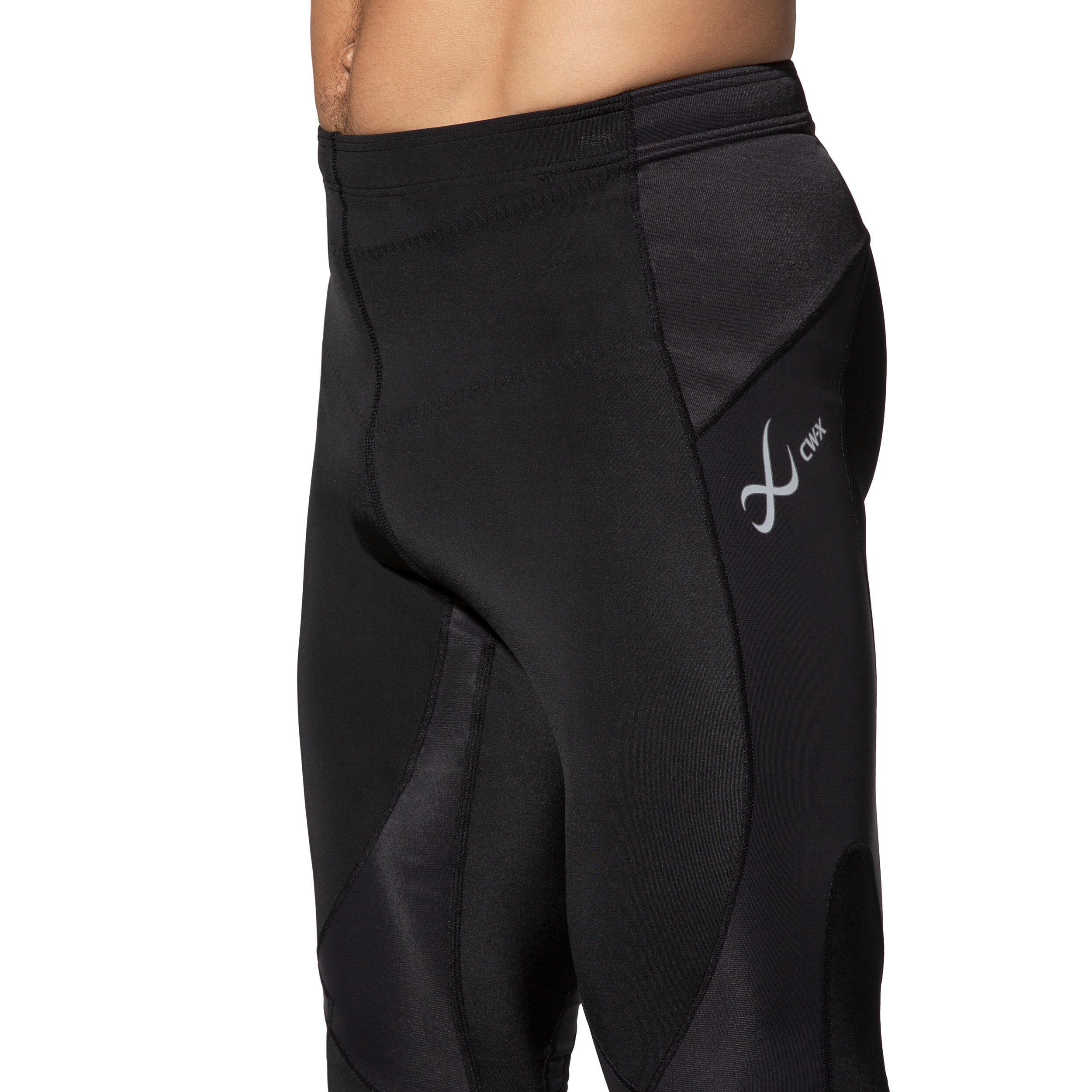Stabilyx 3/4-Kompressionshose Damen Unterstützung Hüfte, Rücken und Knie Schwarz 3/7