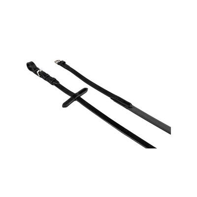 Lederen en gladde rubberen teugels