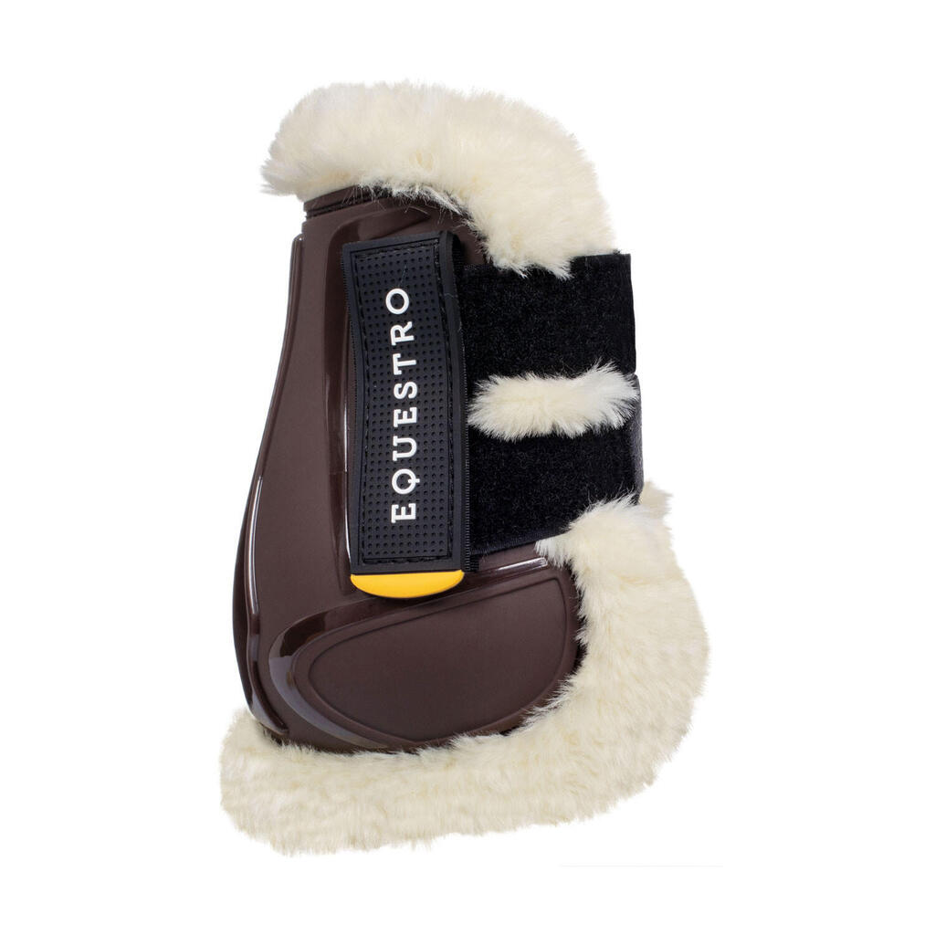 Tpu fetlock boots with synthetic sheepskin