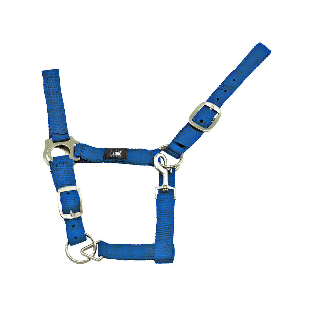 Nylon halter double adjustment
