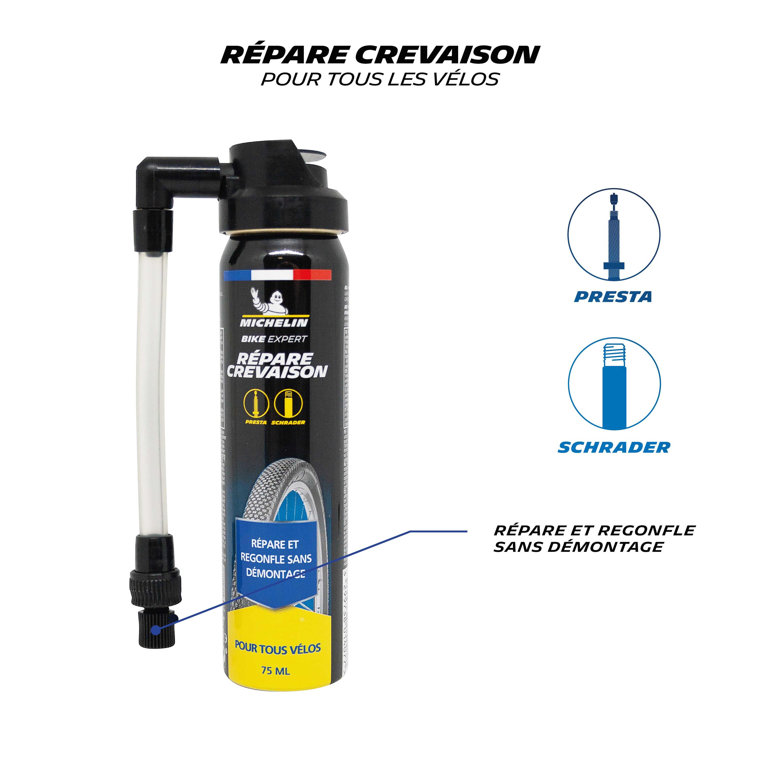Lot d'aérosols répare crevaison vélo 75ml 2/3