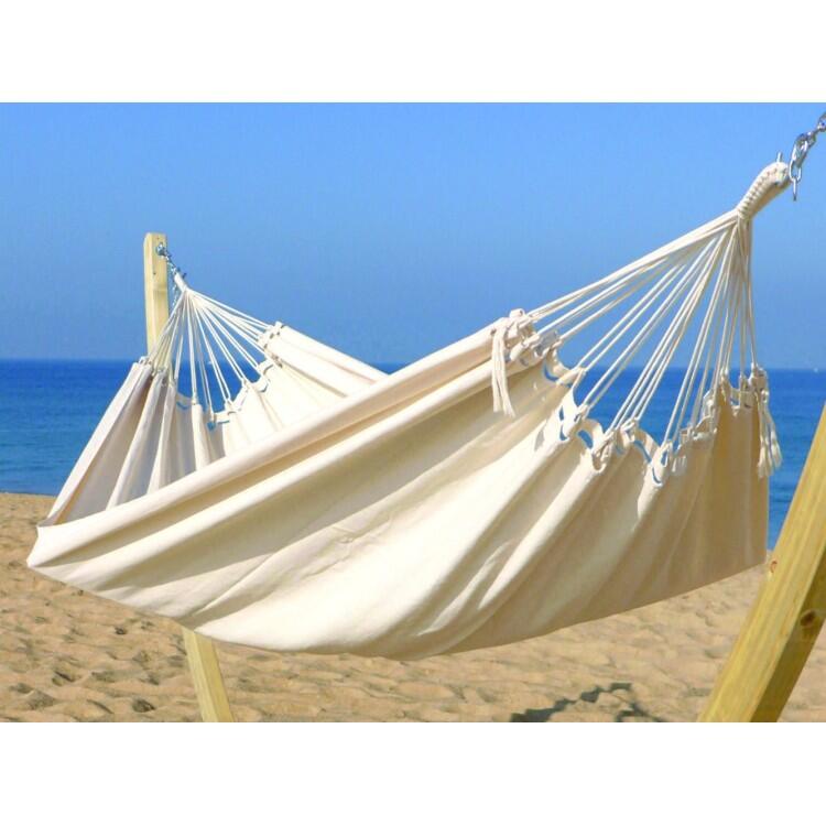 Tropical Hangmat - Hangmat Unicolor gerecycled XL Ecru 2/5