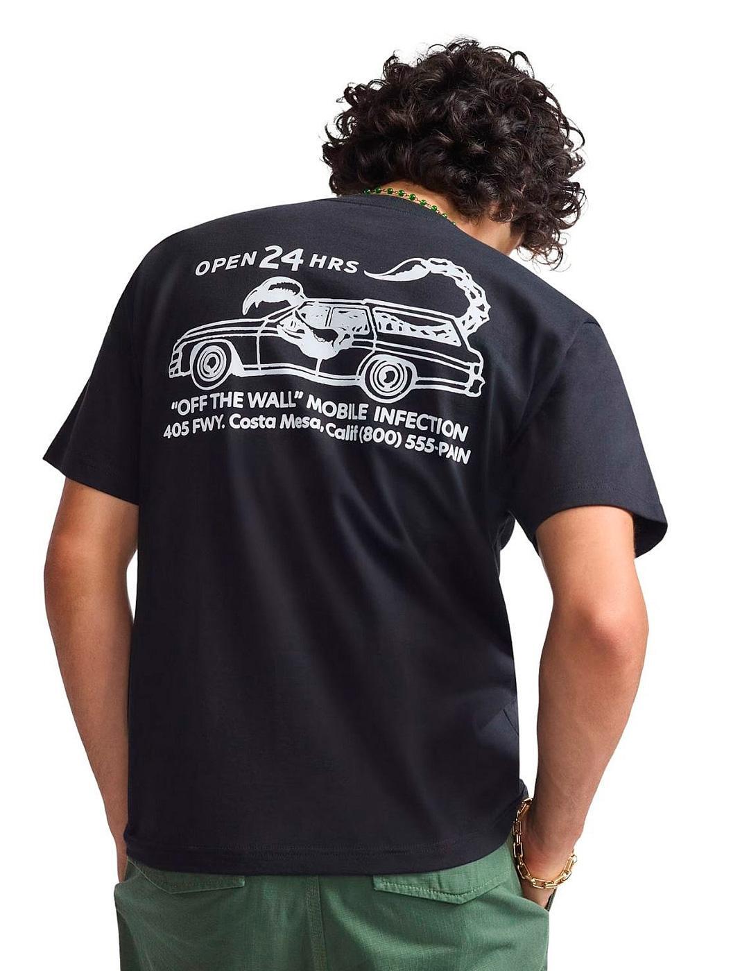 Camiseta para Homem Vans Preto. 2/5