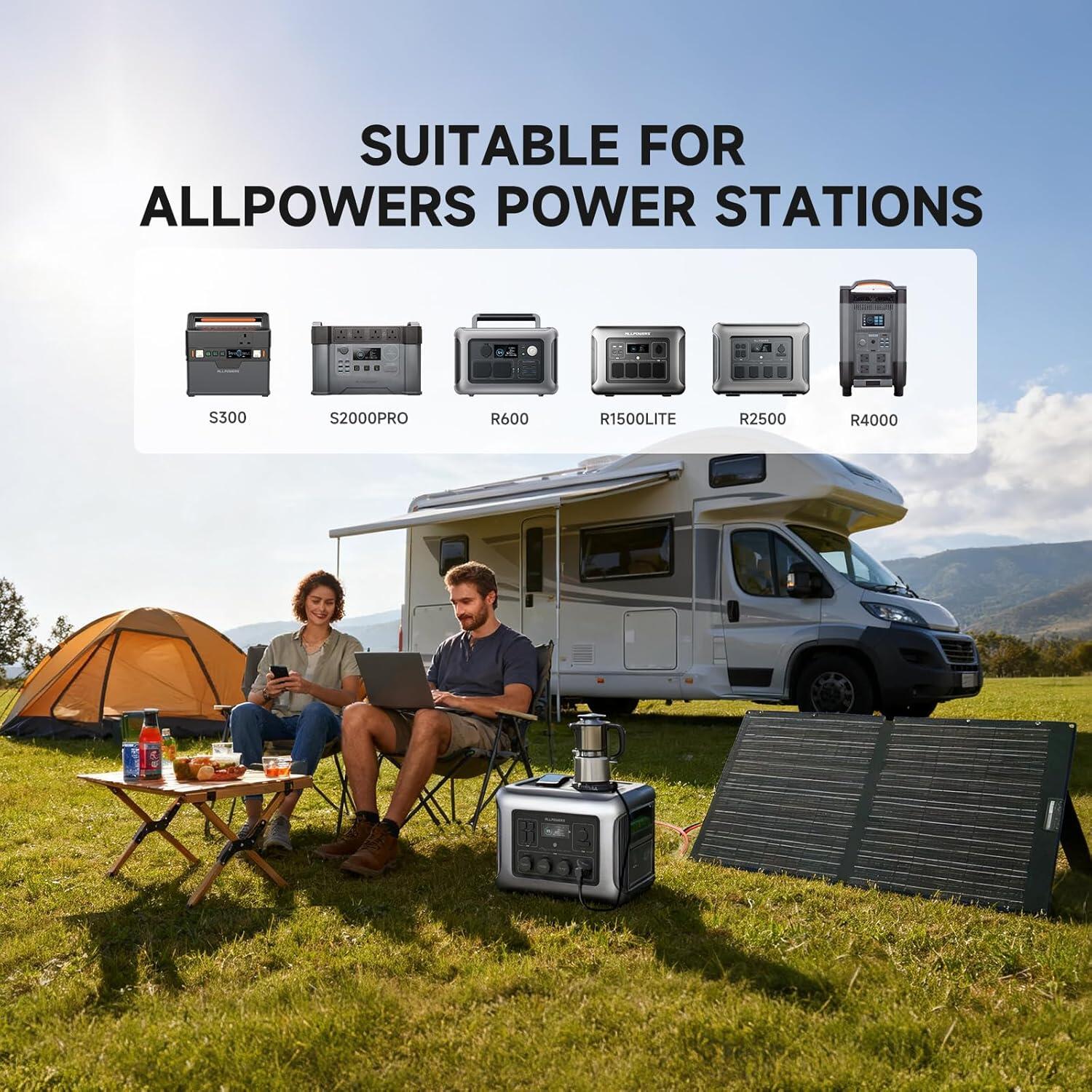 ALLPOWERS SE100 Panneau Solaire 100W 5/7