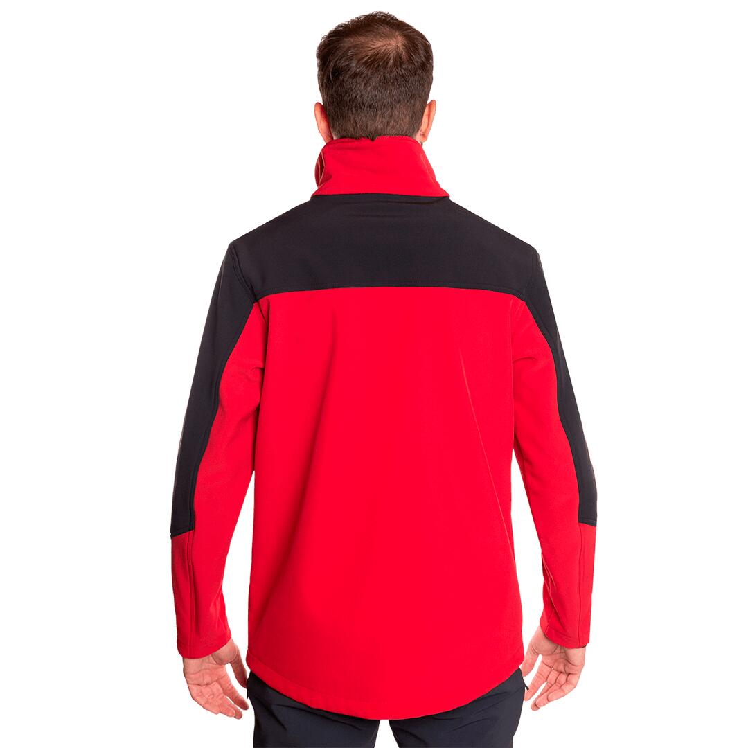 Softshell para Hombre Trangoworld Karun Rojo/Negro 3/7