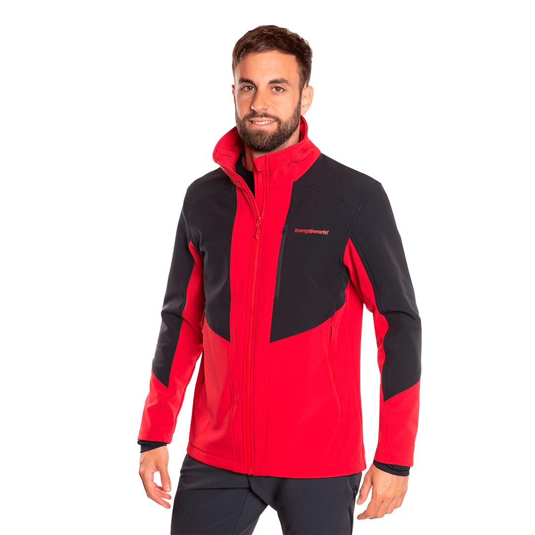 Softshell para Hombre Trangoworld Karun Rojo/Negro 2/7