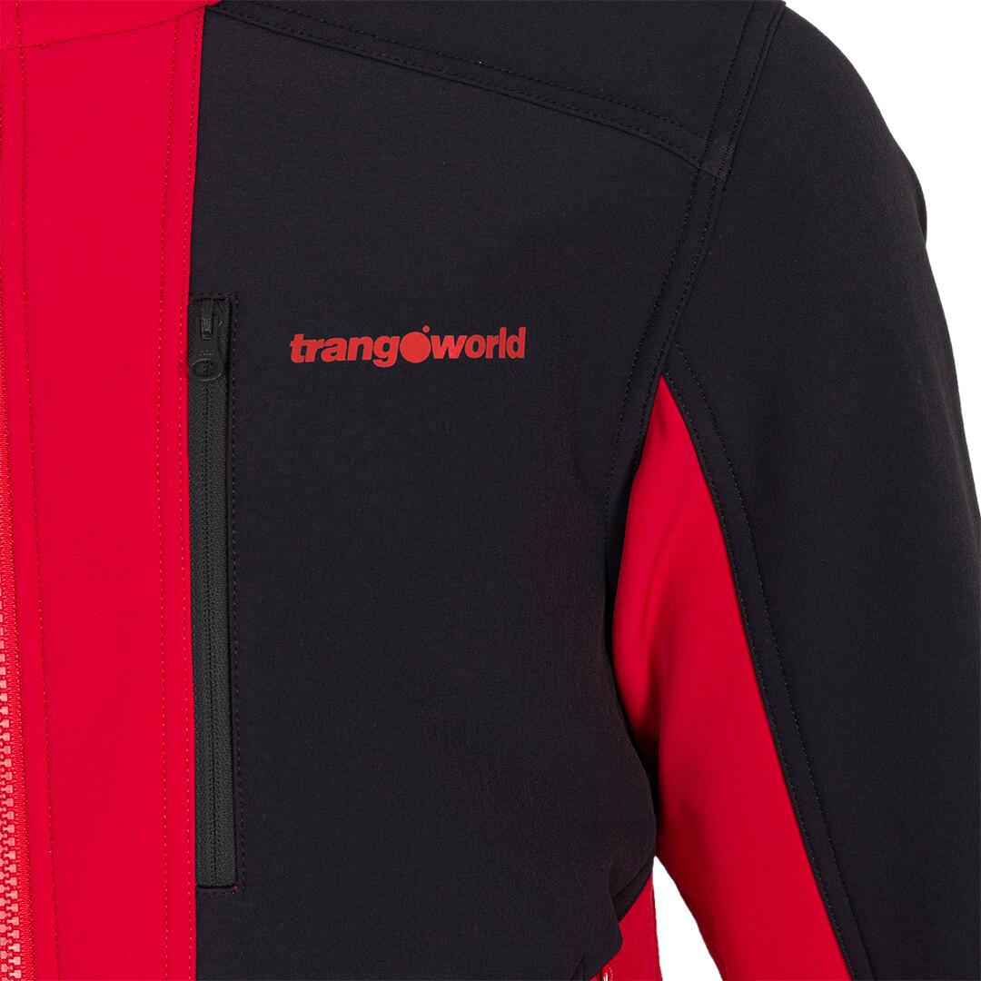 Softshell para Hombre Trangoworld Karun Rojo/Negro 4/7