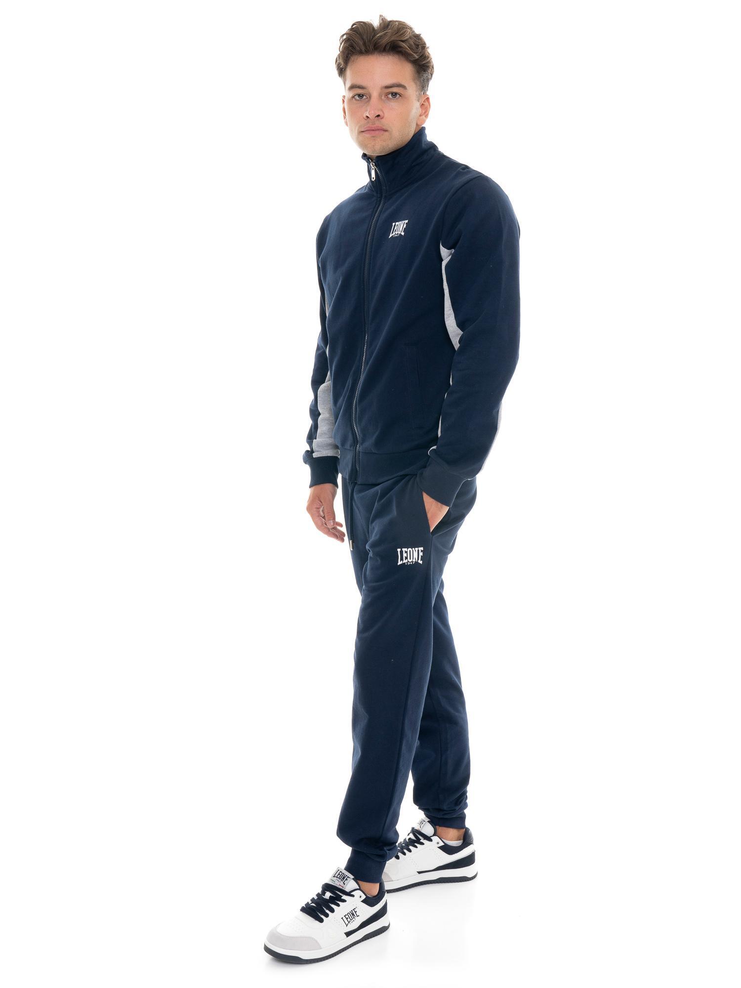 Leone 1947 Herren-Wintertrainingsanzug mit hohem Kragen und Bündchen.