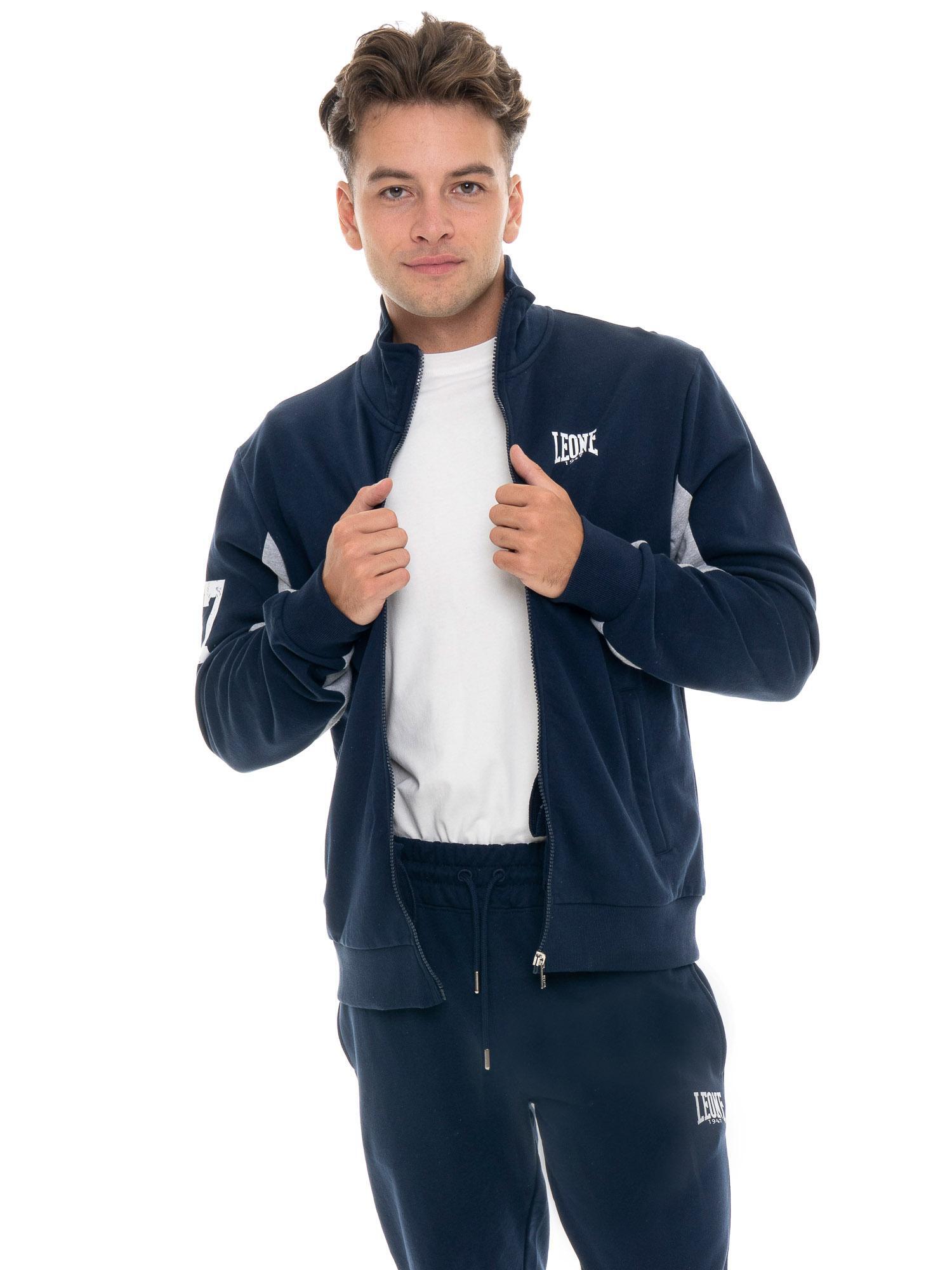 Agasalho de inverno masculino Leone 1947 Color Block com gola alta e punhos. 5/5