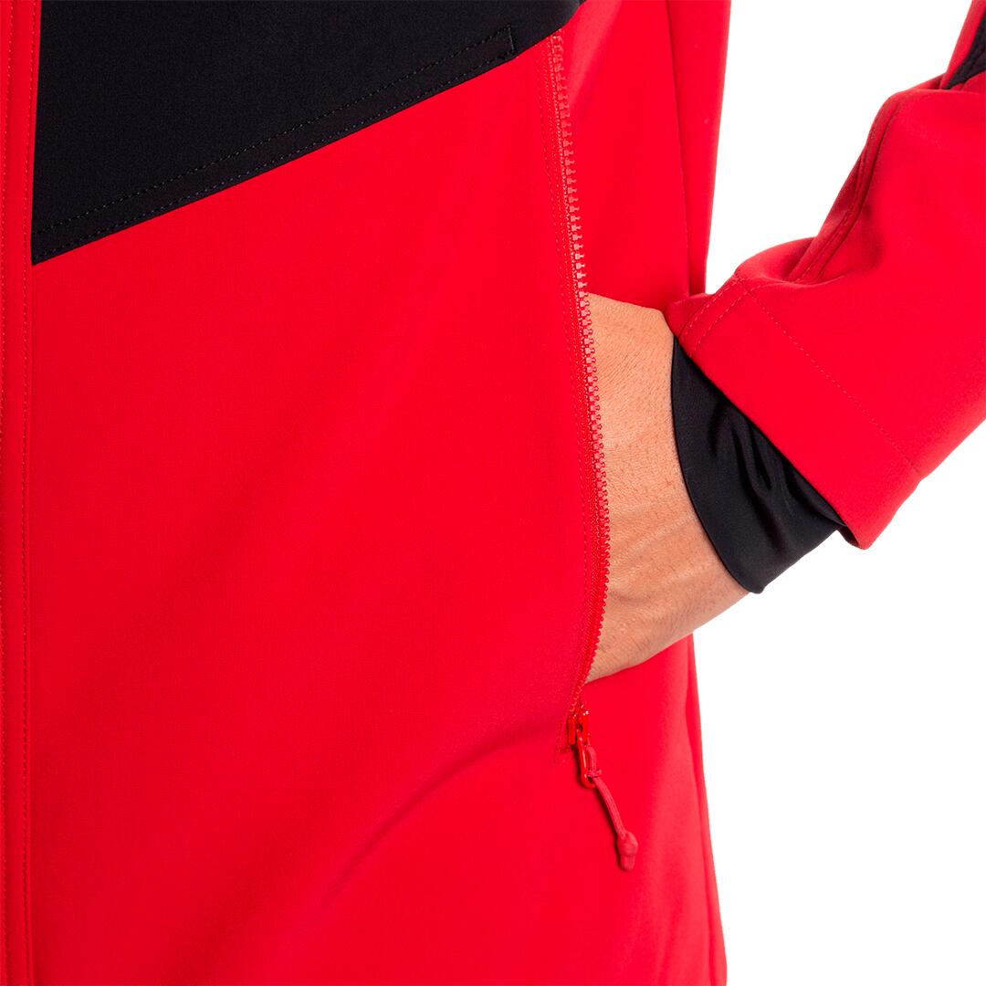 Softshell para Hombre Trangoworld Karun Rojo/Negro 6/7