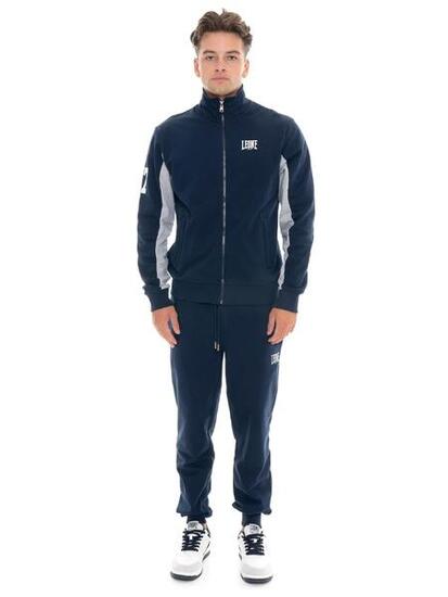 Tuta invernale uomo collo alto pantalone con polsino Leone 1947 Color Block