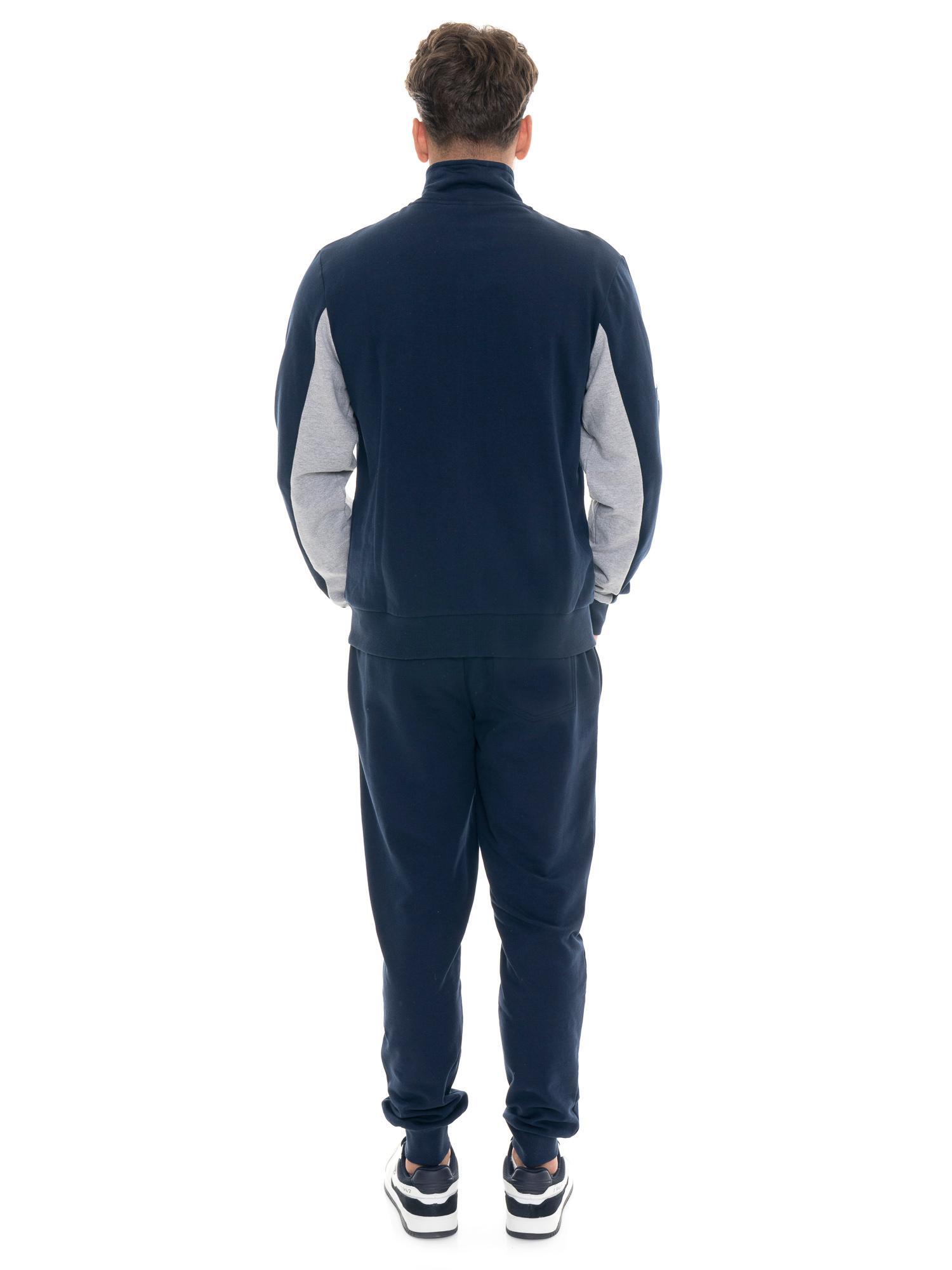 Agasalho de inverno masculino Leone 1947 Color Block com gola alta e punhos. 4/5