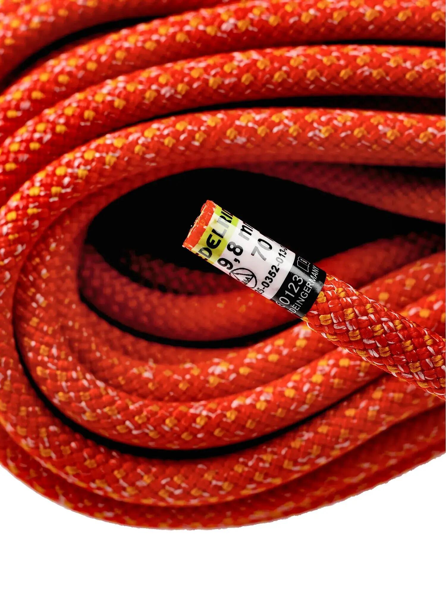 Cablul dinamic Edelrid Heron Eco Dry 9.8 mm fire 5/7